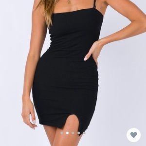 Princess Polly Buxton Mini Dress Black